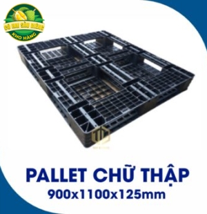 Pallet Nhựa Chữ Thập 900x1100x125mm