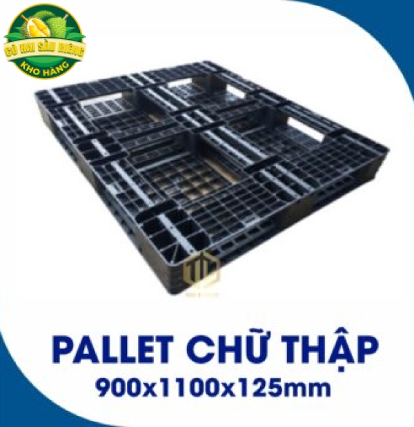 Pallet Nhựa Chữ Thập 900x1100x125mm